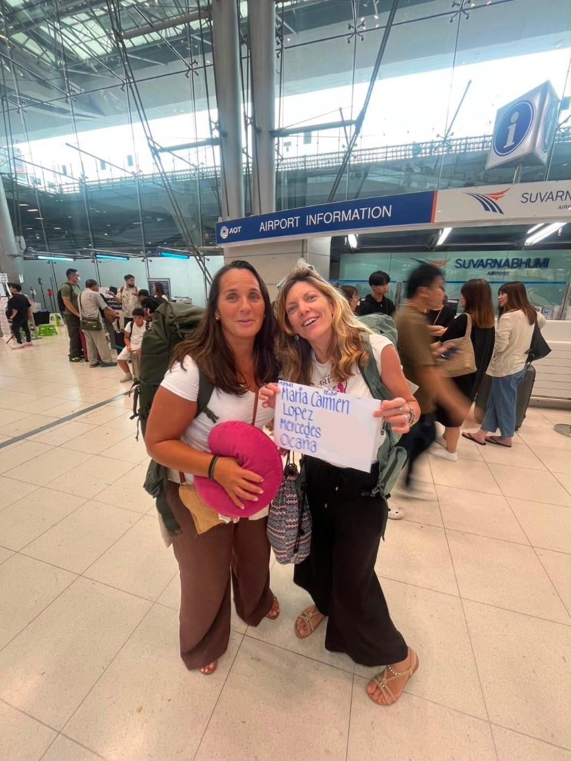 Llegada al aeropuerto de Bangkok